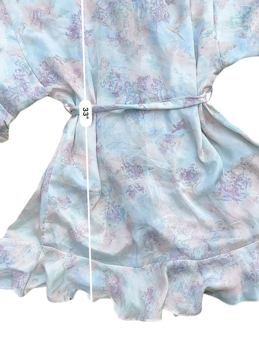 Victoria's Secret Kimono Robe Satin Belted Sleeve Lightweight Size XS/S - Picture 14 of 14